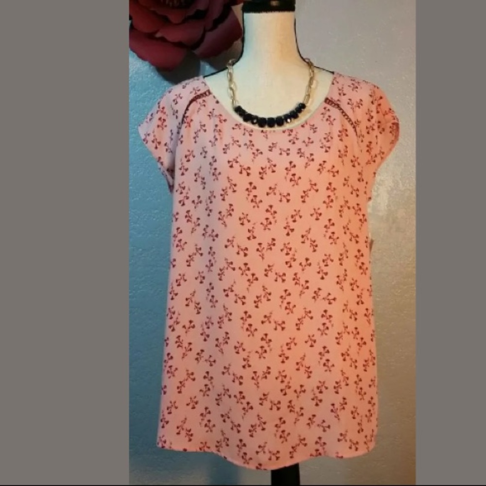 Simply Styled by Sears Cap Sleeve Top Size Large